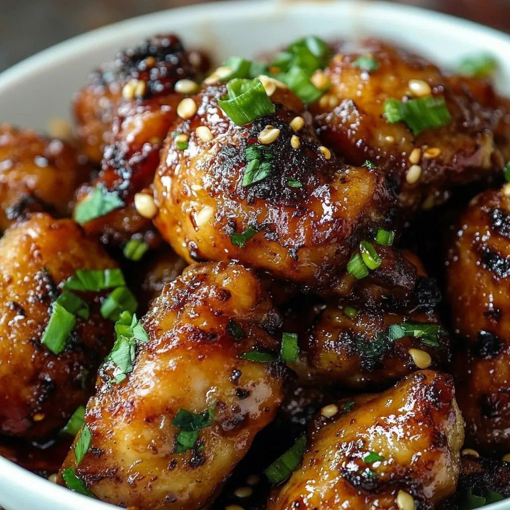 Air Fryer Korean Soy Garlic Chicken Thighs