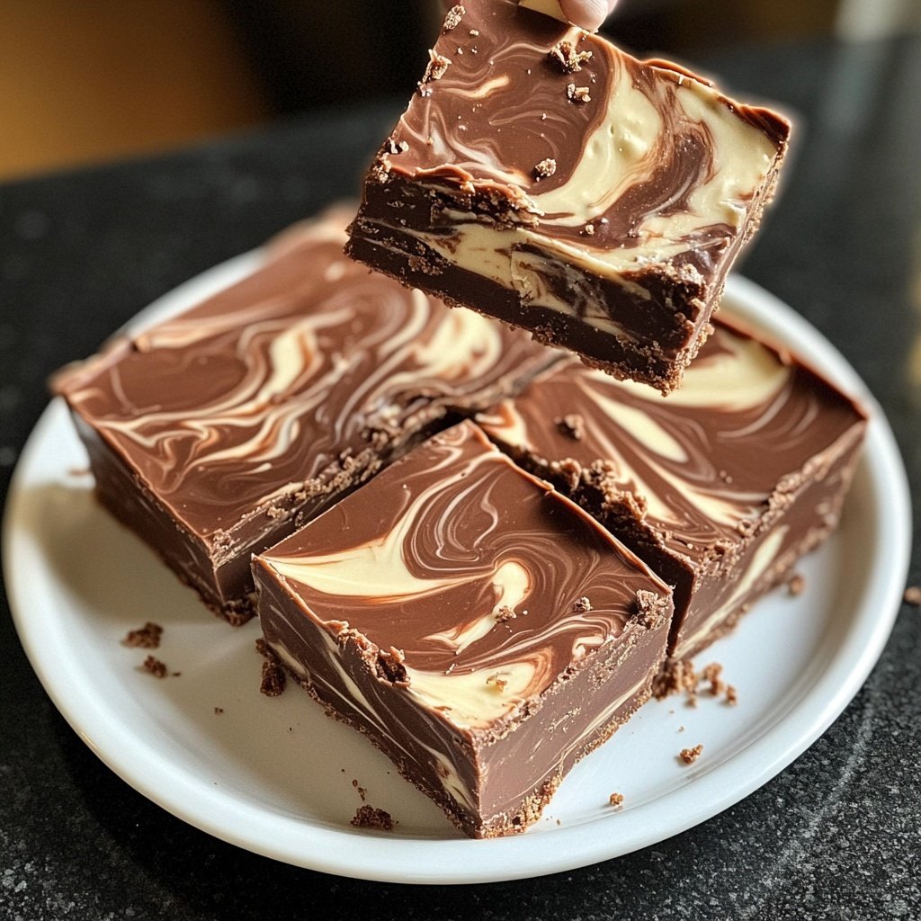 Easy Marshmallow Swirl Fudge You’ll Love! 😍