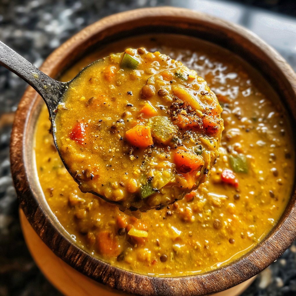 Jamaican Coconut Lentil Soup