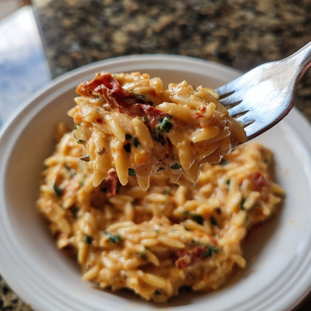 Creamy Sun-Dried Tomato Orzo