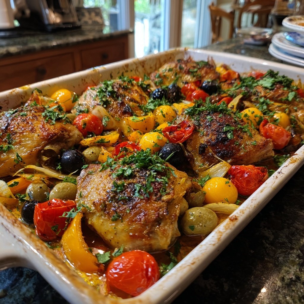 Greek Chicken Sheet Pan Dinner