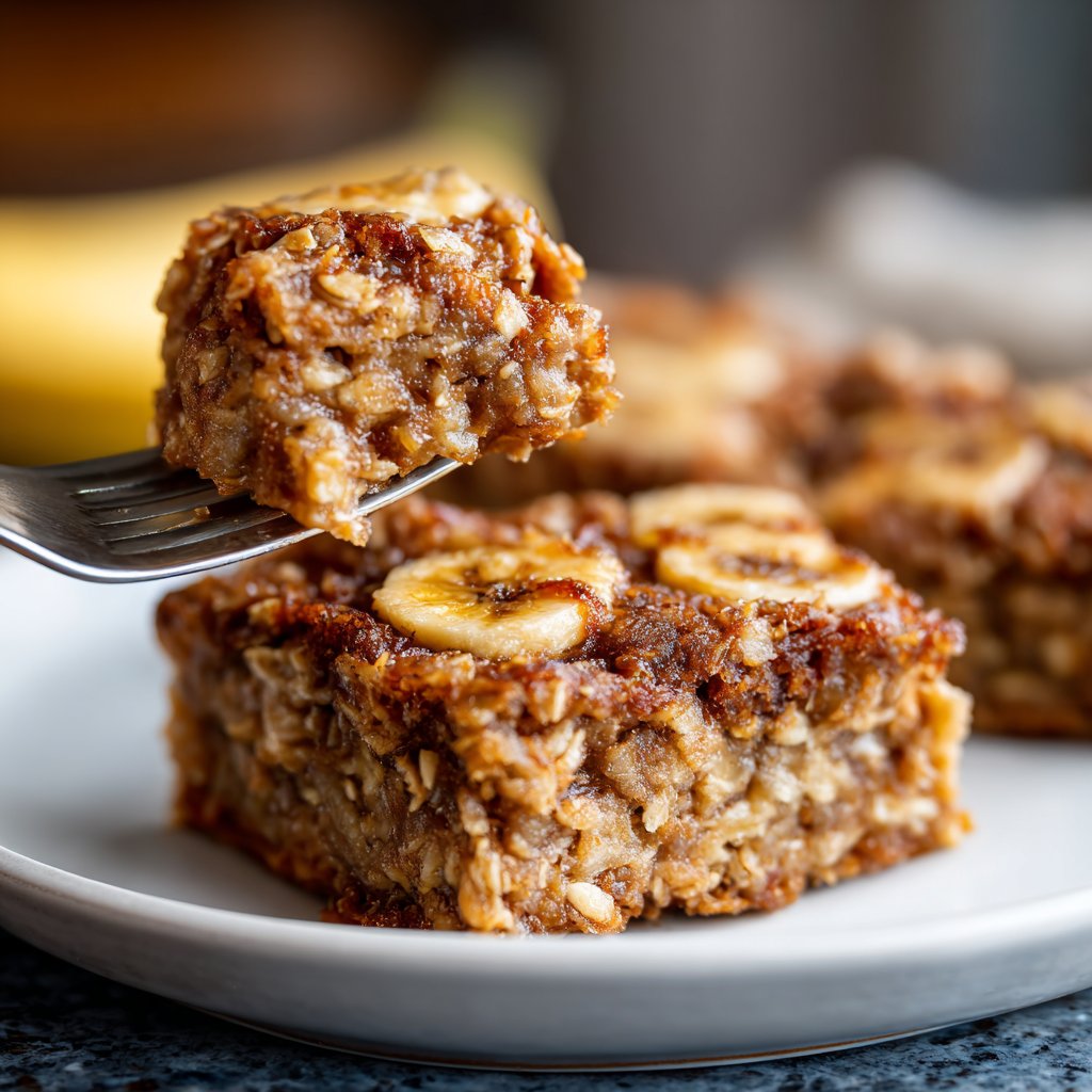 Banana Oat Yogurt Squares