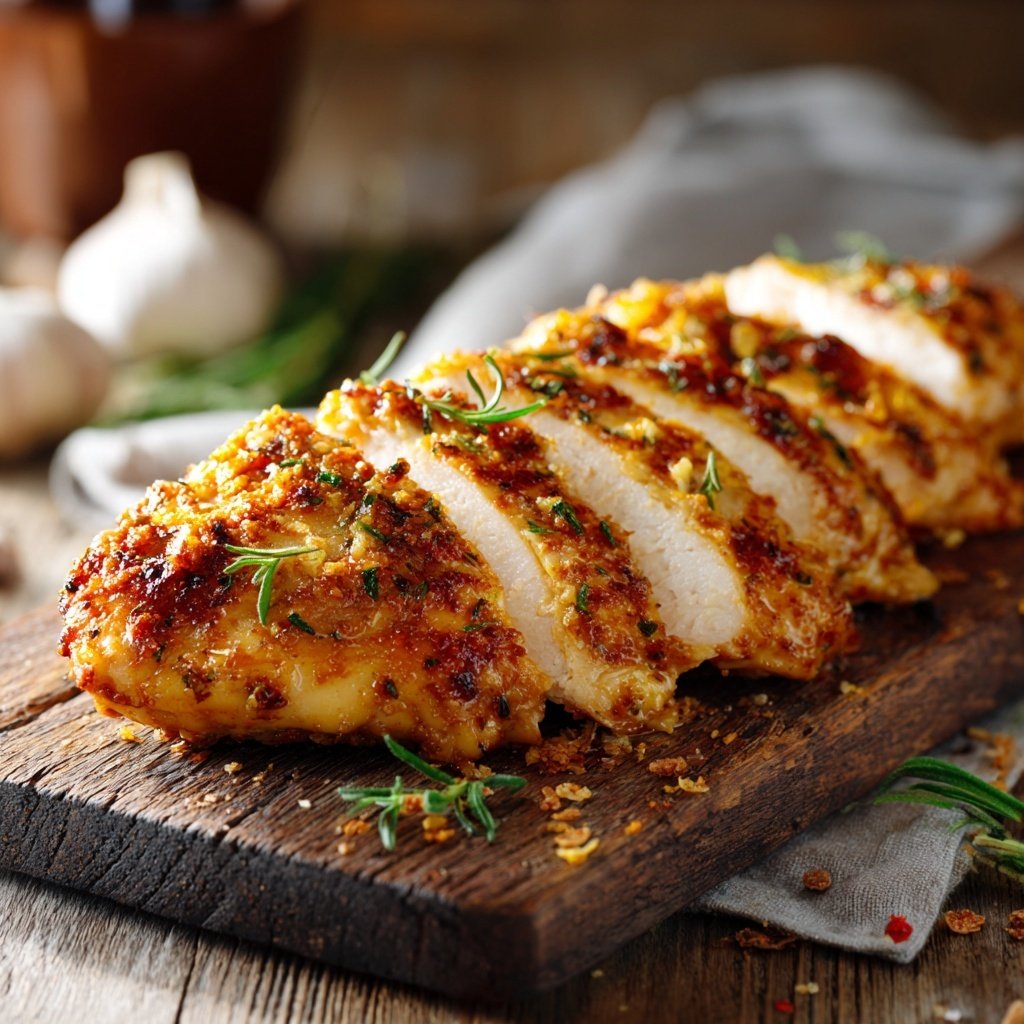 Healthy Baked Chicken Breast With Garlic