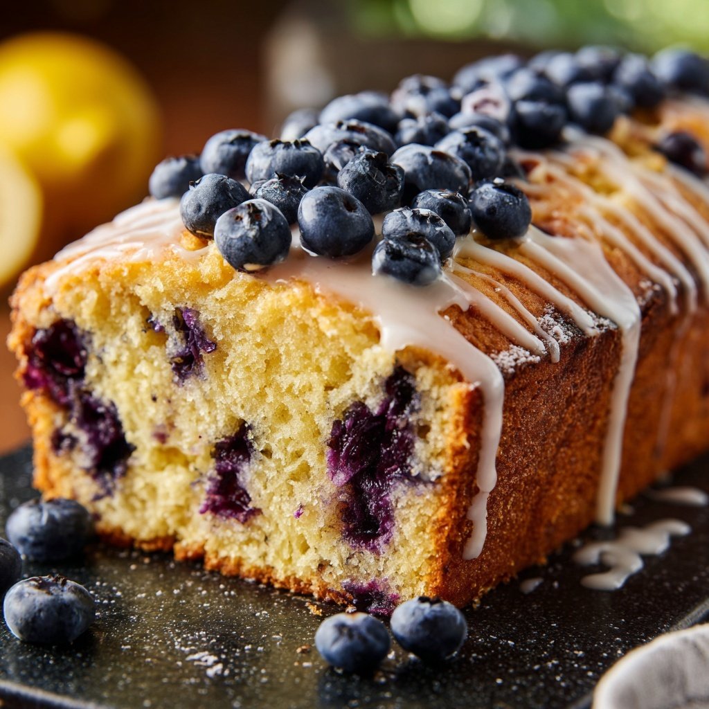 Baking & Desserts Lemon Blueberry Loaf Cake