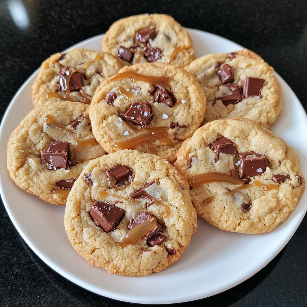 Salted Caramel Chocolate Cookies