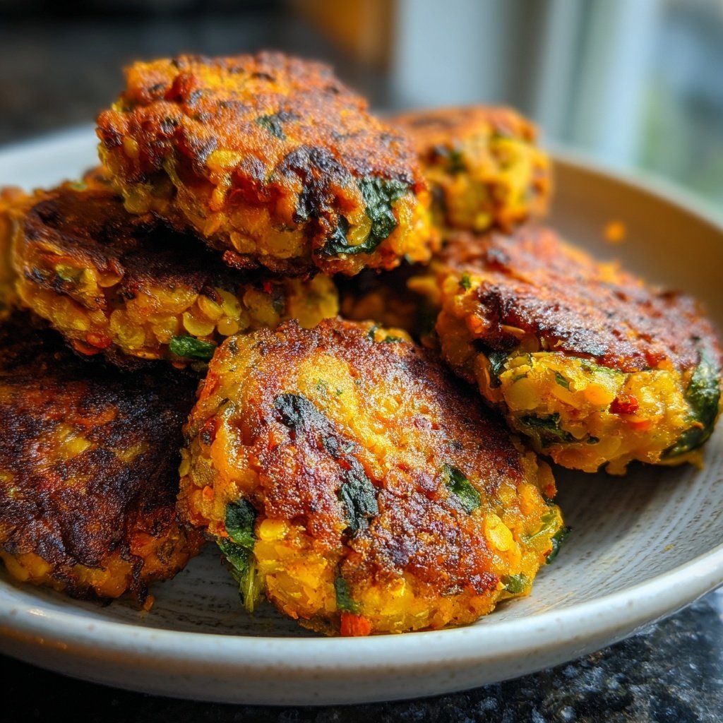 Baked Veggie Lentil Patties