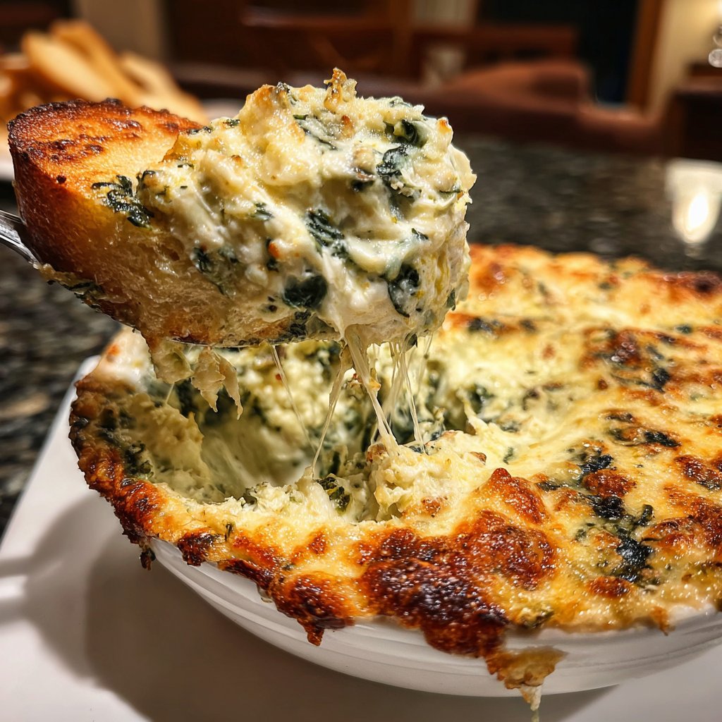 Super Bowl Spinach Artichoke Dip