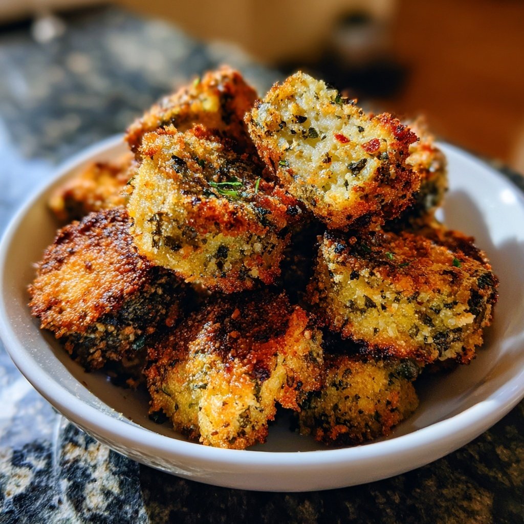 Crispy Eggplant Veggie Bites
