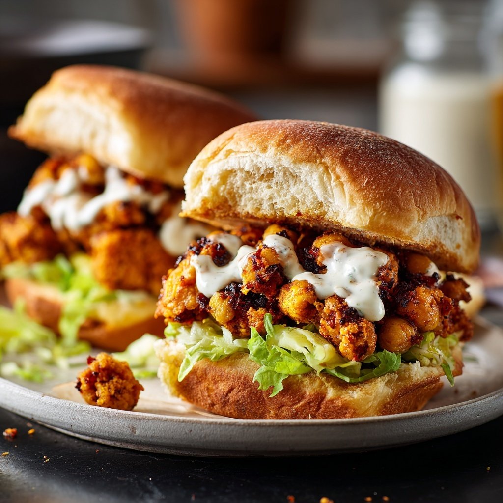 Easy Slider Crispy Chickpea Sliders