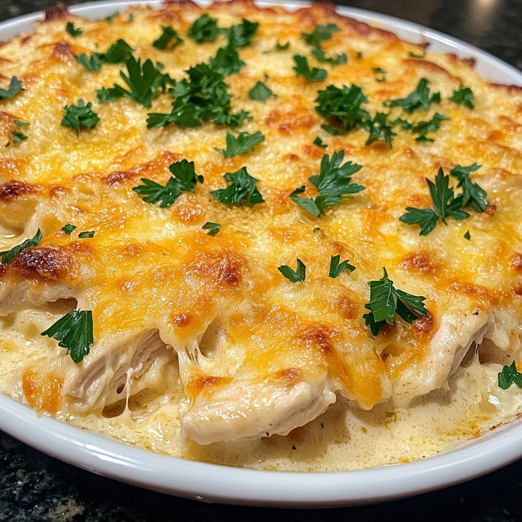 Easy Chicken Alfredo Bake Recipe