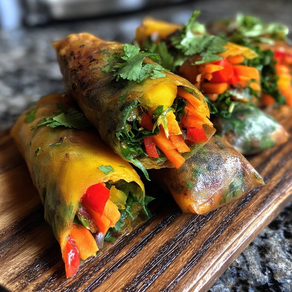 Super Bowl Veggie Spring Rolls