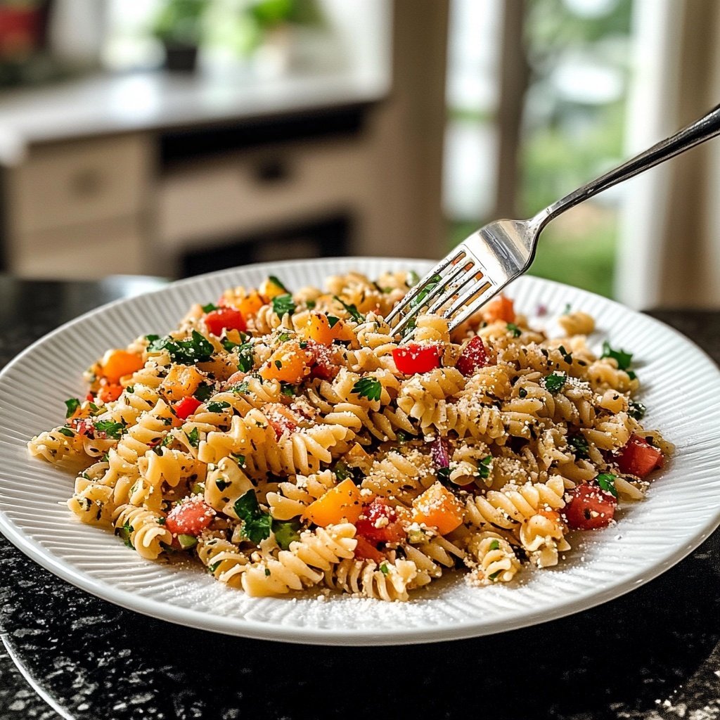 Quick Pasta Salad Lunch for Work