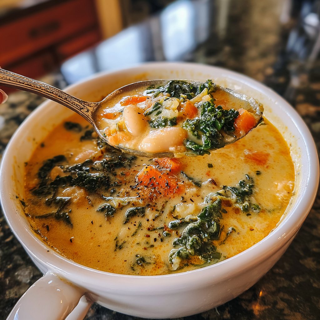 Healthy Crockpot White Bean Soup