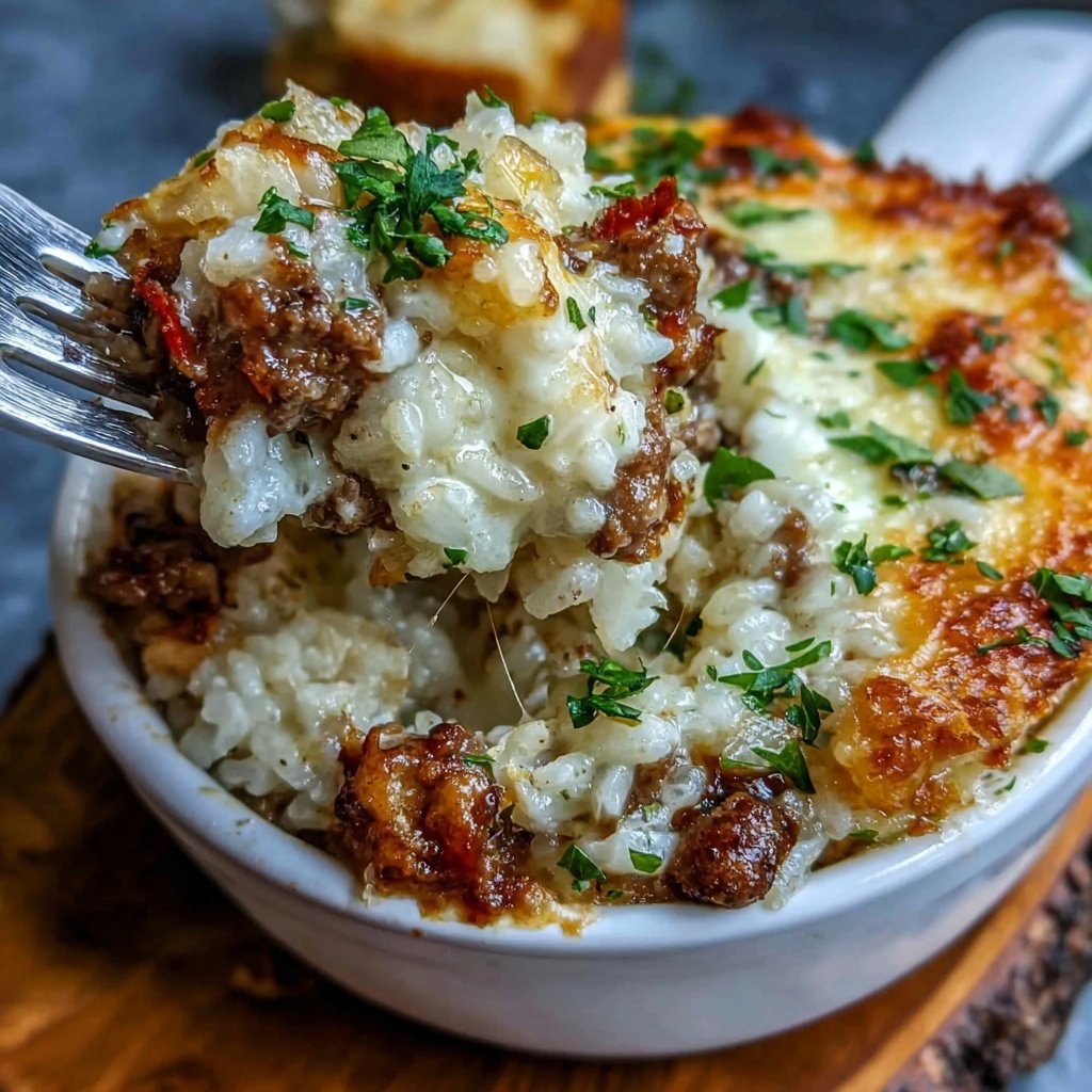 Ground Beef And Rice Casserole