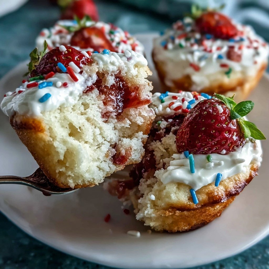 Strawberry Shortcake Cupcake Bites