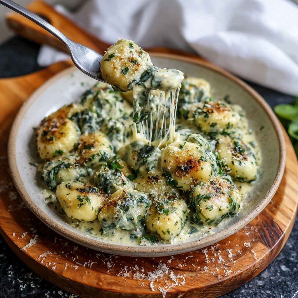 Creamy Spinach Gnocchi