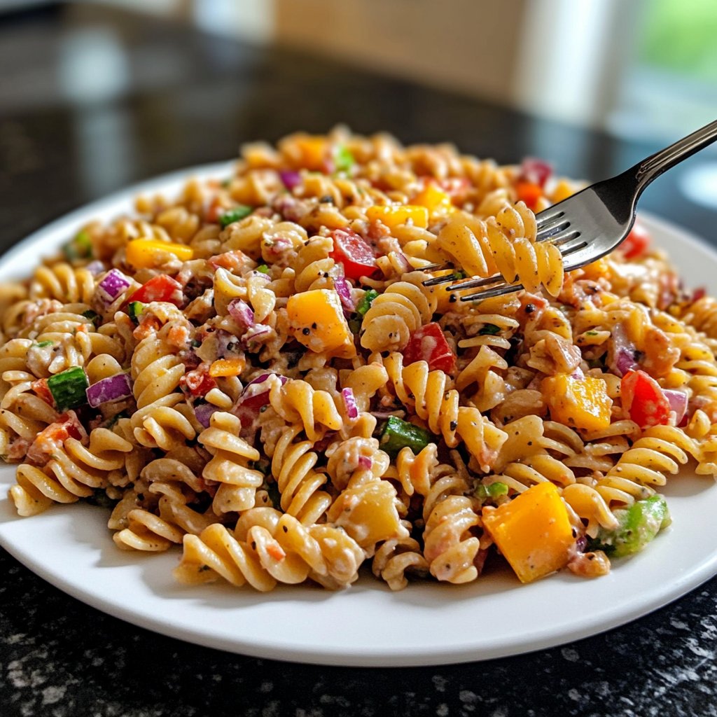 Quick Pasta Salad Lunch for Work
