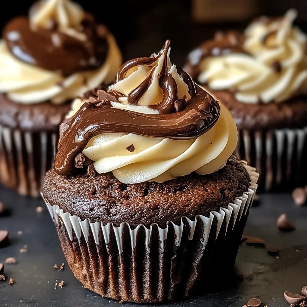 Chocolate Coffee Cream Cupcakes