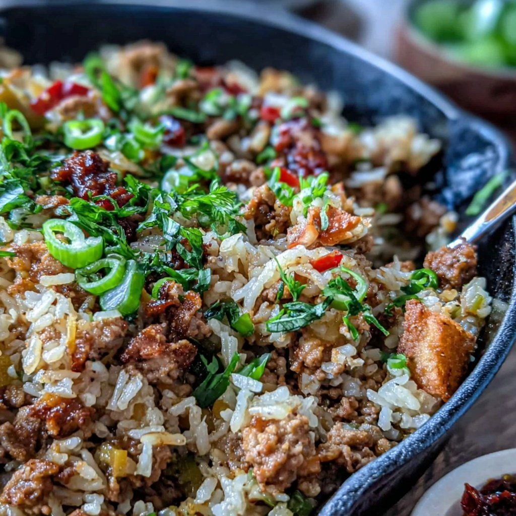 Ground Turkey And Rice Skillet