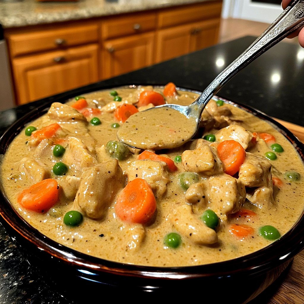Creamy Slow Cooker Chicken with Vegetables
